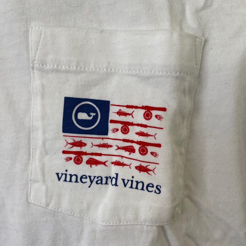 Vineyard Vines Fly Fishing Short Sleeve Tee Shirt size small
